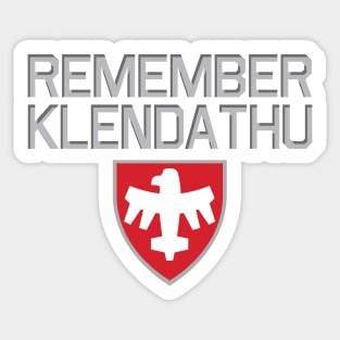 Starship Troopers Remember Klendathu Sticker